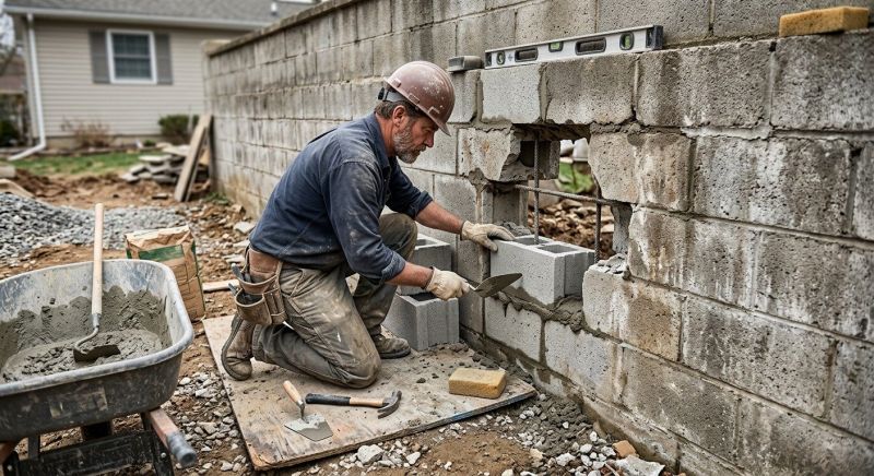 Concrete Block Repair in Cleveland, OH