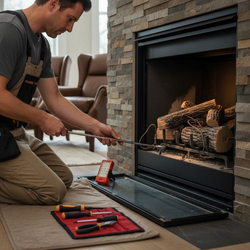 Contact About Stone Fireplace Makeover