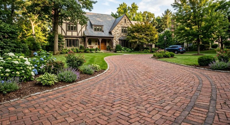 Brick Driveway Installation in Greenwich, CT