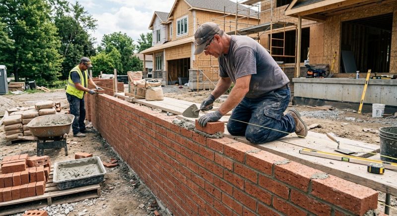 Brick Foundation Installation in Worcester, MA