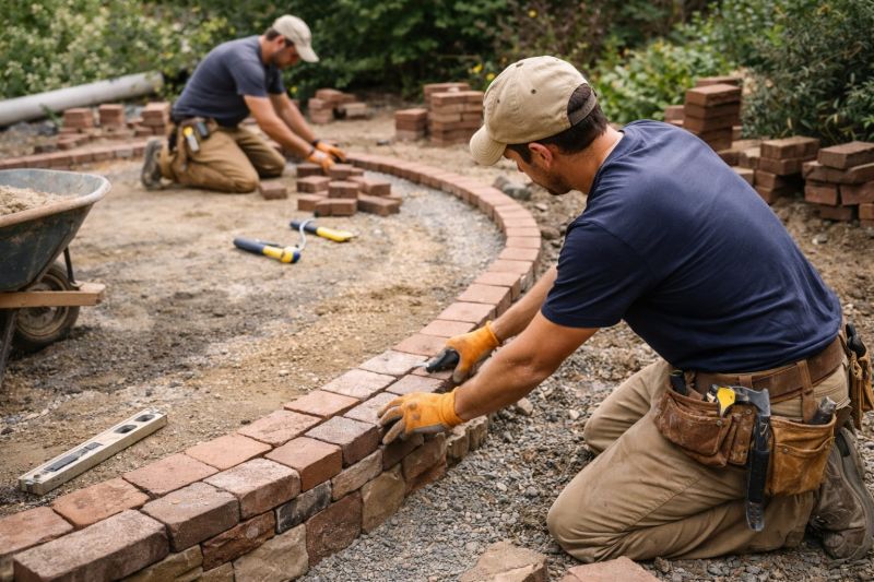 Brick Hardscape Installation in Nashua, NH