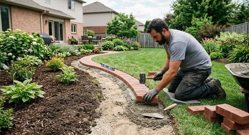 Brick Landscaping Installation in Norwalk, CT