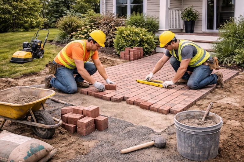 Brick Patio Installation in Boston, MA