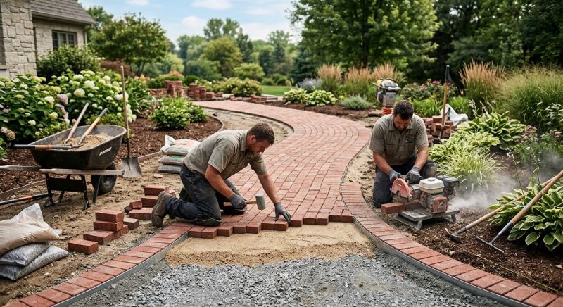 Brick Paving Installation in West Hartford, CT
