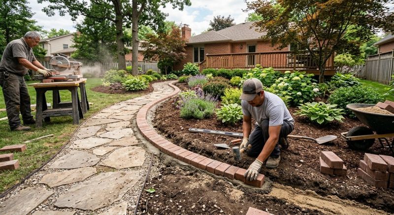 Brick Walkway Installation in Worcester, MA