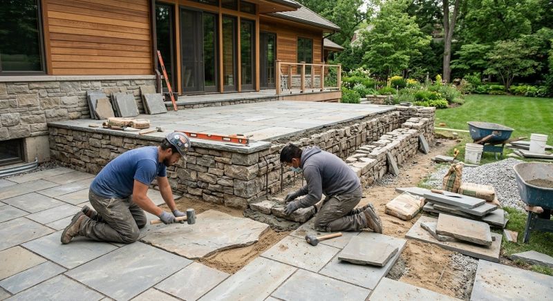 Deck Masonry Installation in Boston, MA