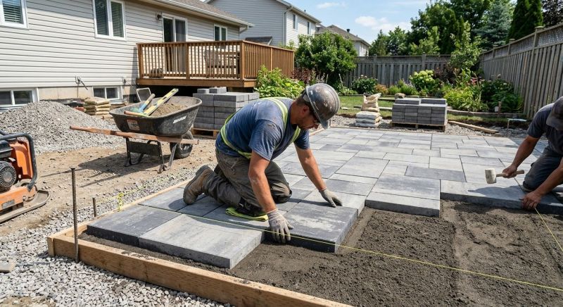 Limestone Pavers Installation in Fairfield County, CT