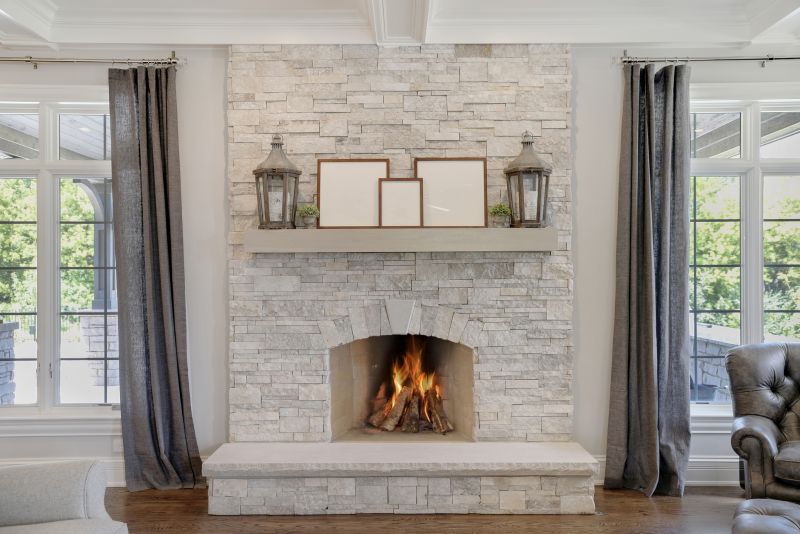 Stone Fireplace Makeover
